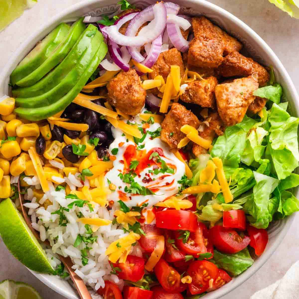 Quick & Healthy Chicken Burrito Bowls: Easy Meal Prep